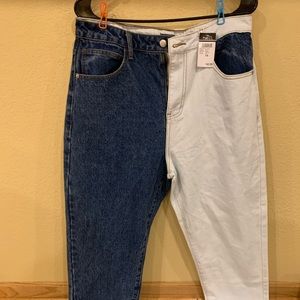 Rue 21 Split Multicolored Jeans Size 14